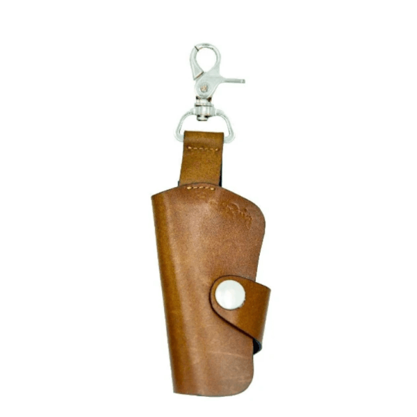 Wesson Model Leather Keychain - Light Brown Color